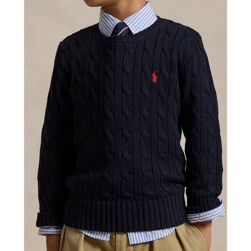 Polo Ralph Lauren Cable-Knit Cotton Sweater 2-7 image number 3
